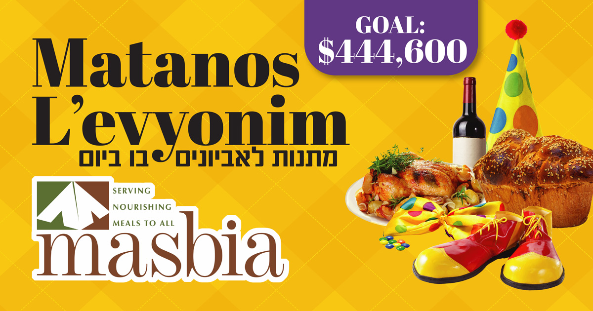 Masbia Soup Kitchen Purim 2023 01 FB 