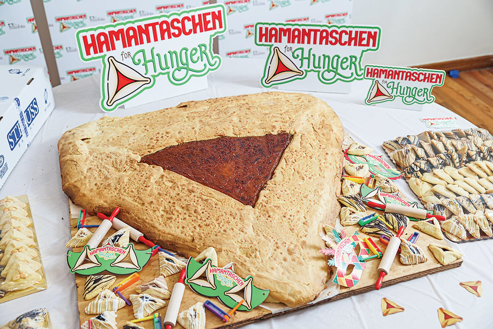 A Fifty-Pound Hamantash at Masbia’s Annual Chop ‘n Pack Event